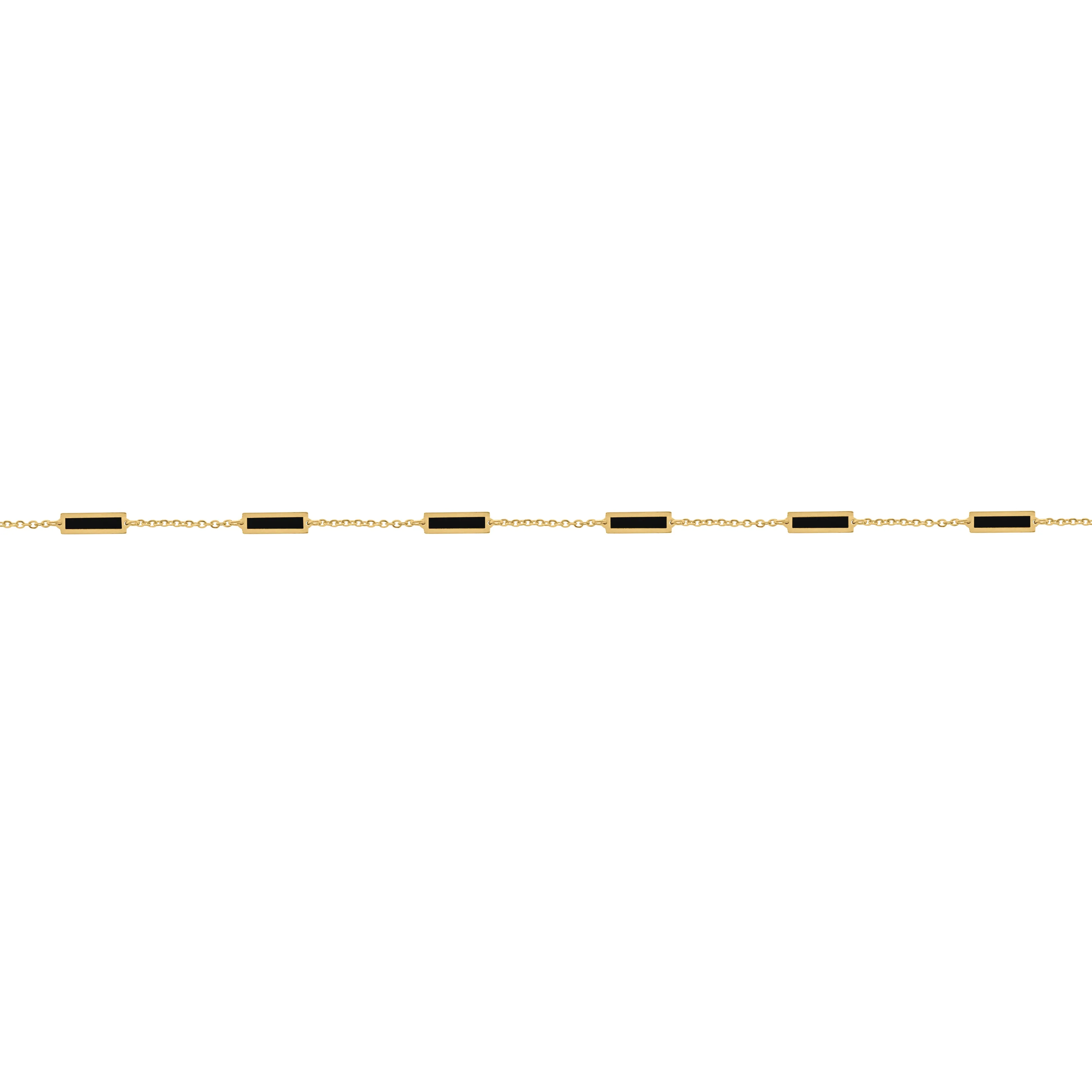 14K GOLD ONYX ANNA BRACELET