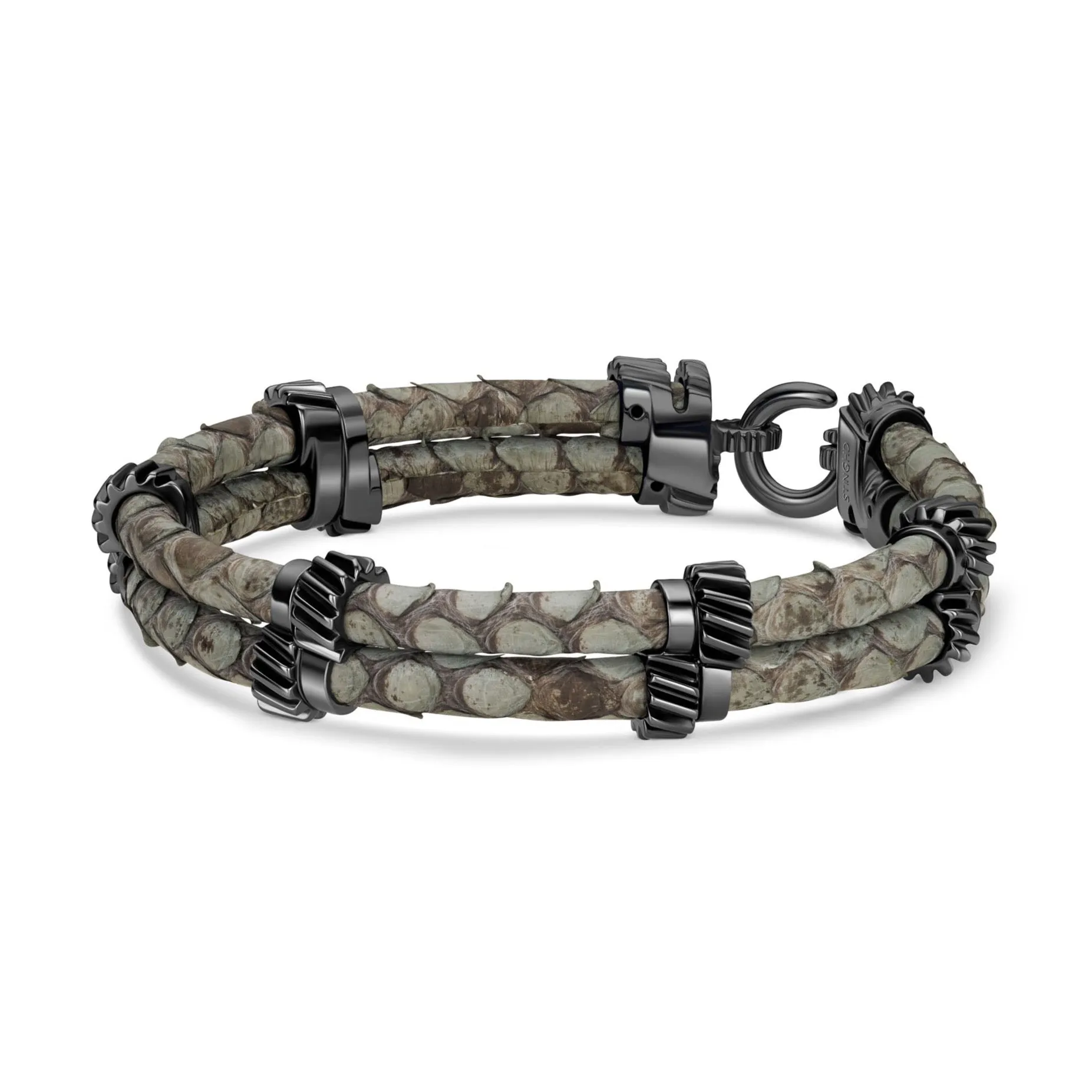 B497P-III Python Black Platinum Double Gear
