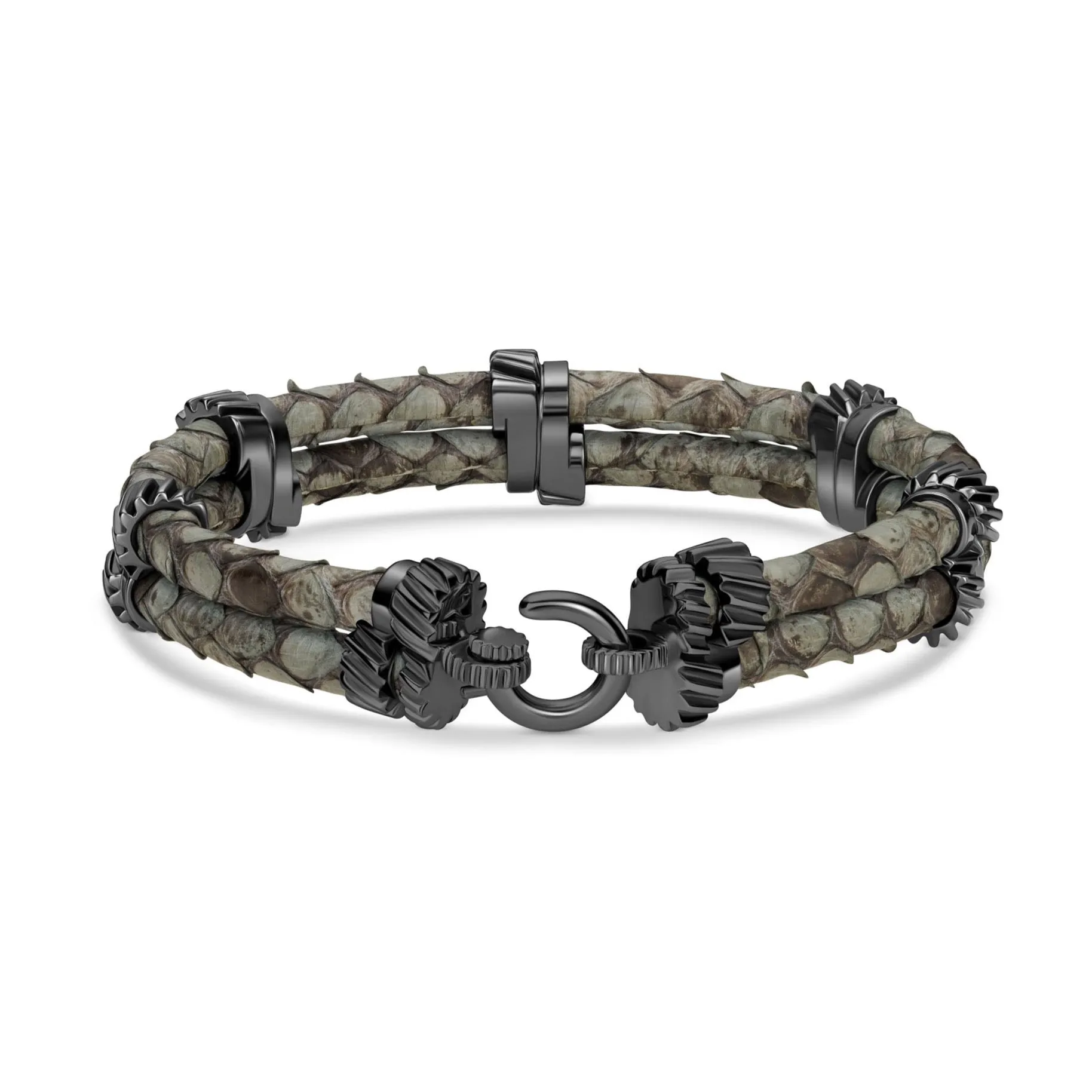 B497P-III Python Black Platinum Double Gear