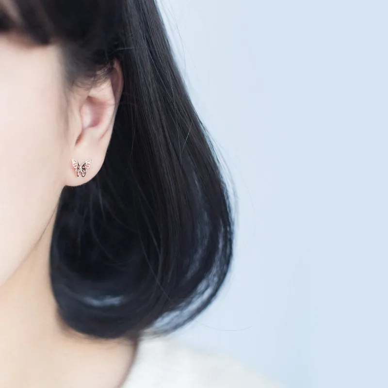 Butterfly earrings, Small Butterfly Stud earrings, Tiny Stud Earrings, Dainty earrings, Minimalist Earrings, Wings Earring for Women