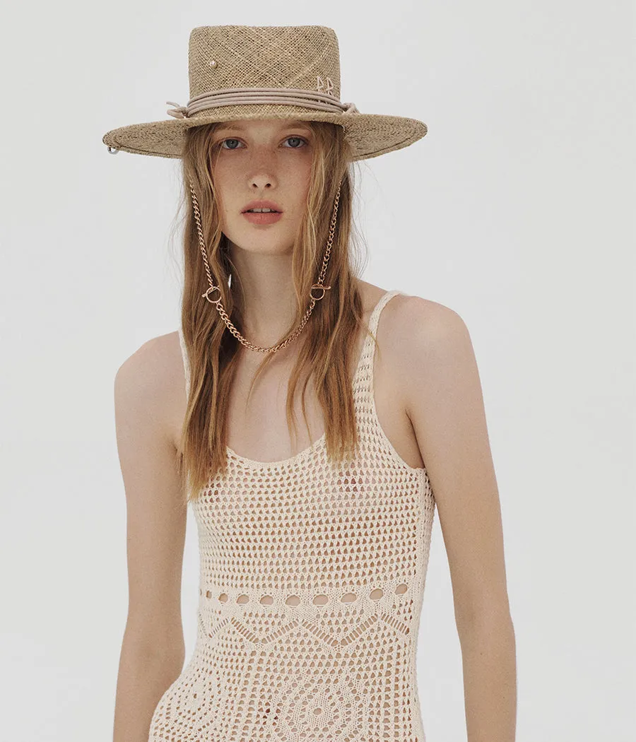 Chain Strap Gambler Hat