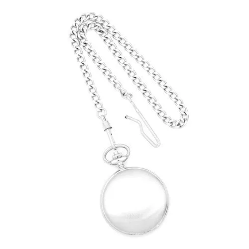 Charles Hubert White Skeleton Dial Pocket Watch - Engravable