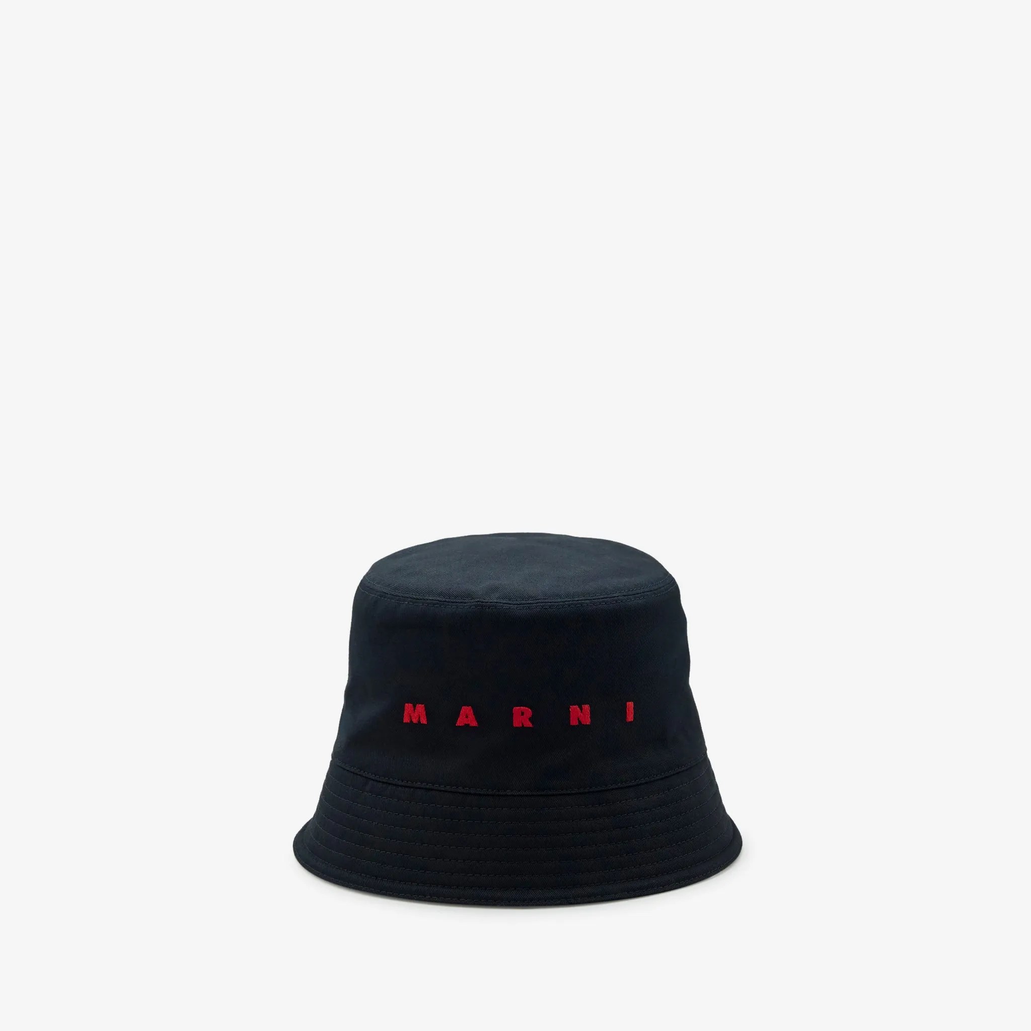 Embroidered Logo Bucket Hat Black