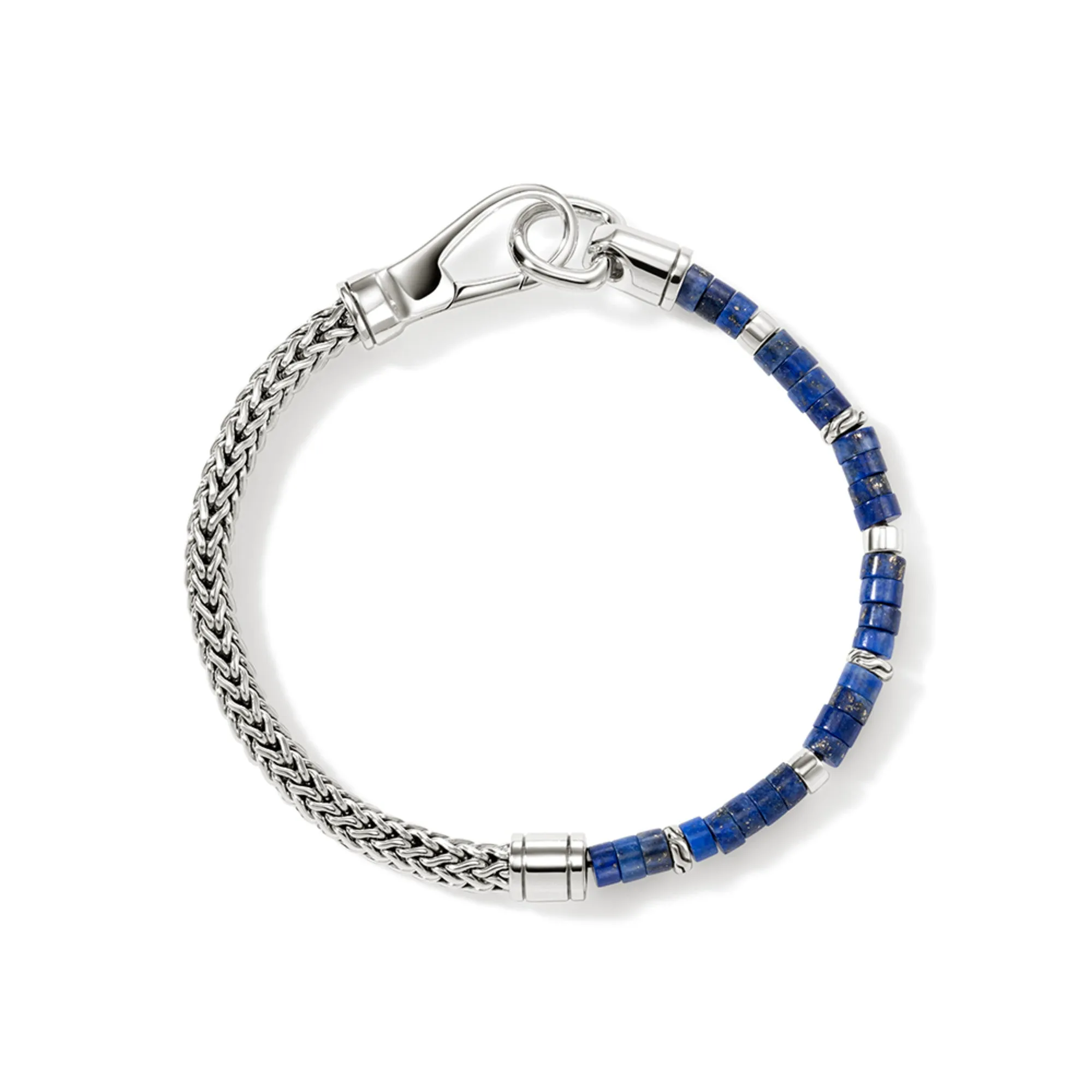 Heishi Chain Bracelet, Silver|BUS9012521LPZ
