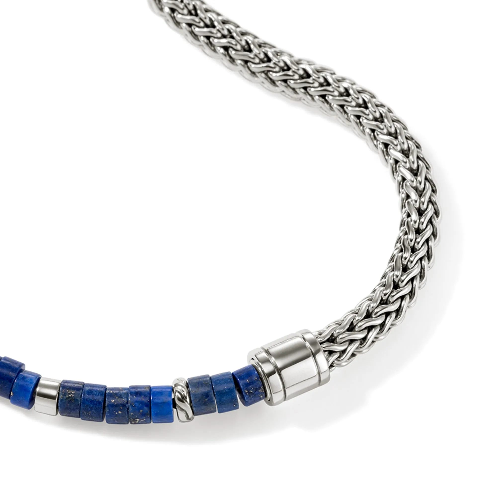 Heishi Chain Bracelet, Silver|BUS9012521LPZ