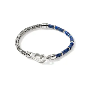 Heishi Chain Bracelet, Silver|BUS9012521LPZ