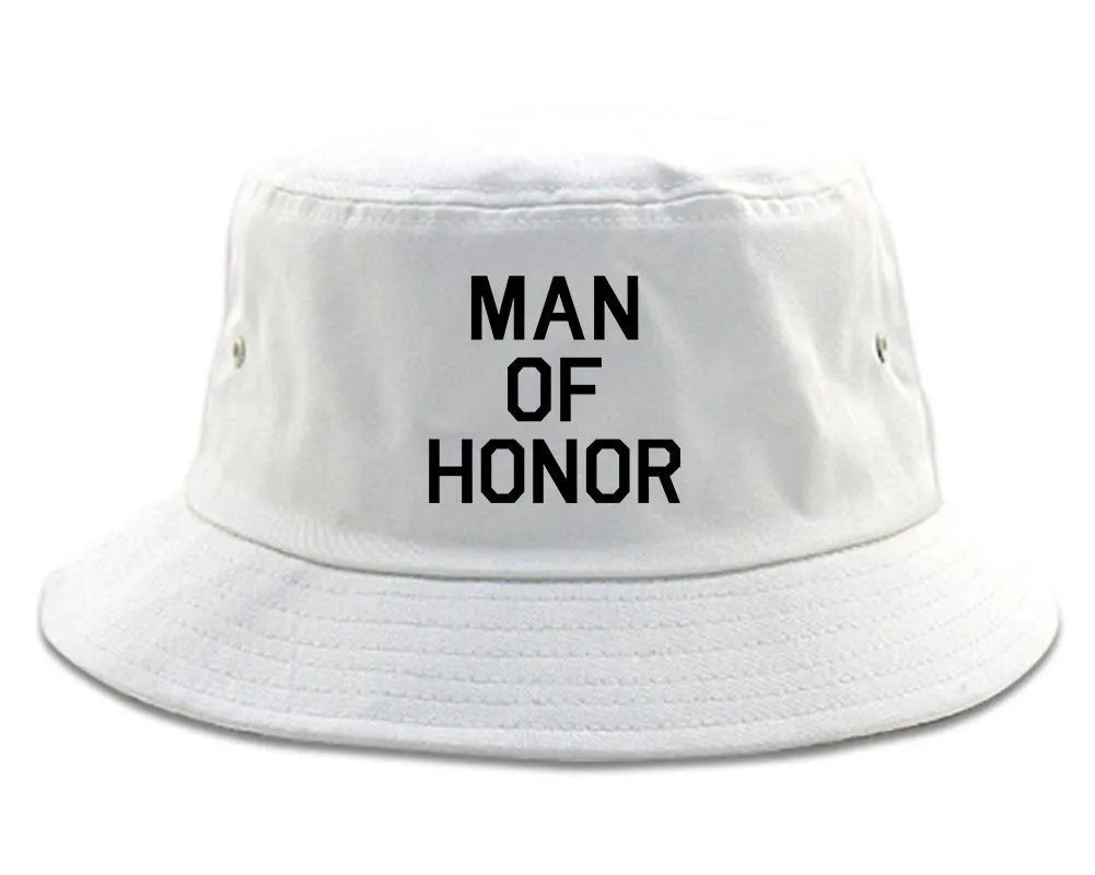 Man Of Honor Funny Bachelor Party Wedding Mens Bucket Hat