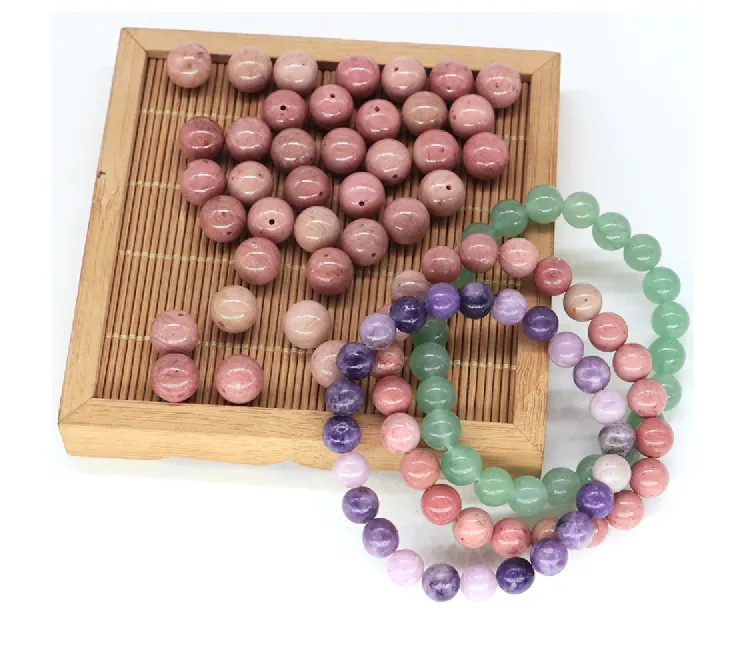 Natural Stone Beads - Bracelet Making Kit - Round Loose Gemstone Beads Lot For Jewelry Making Bracelet and Jewelry 4 mm 6 mm 8 mm 10mm DIY