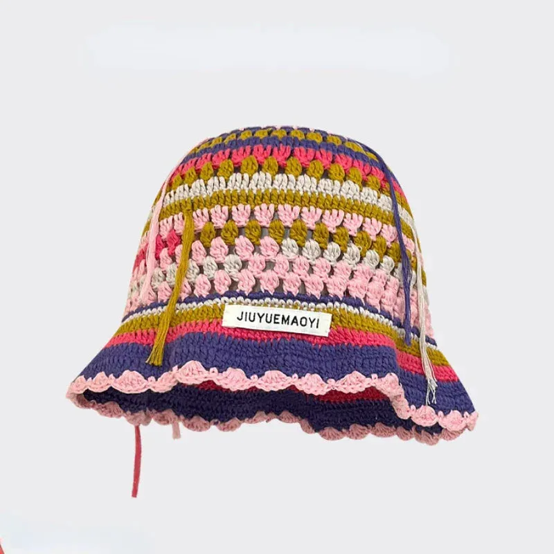 New Crochet Korean Handmade Bucket Hat - Sexikinis Swim