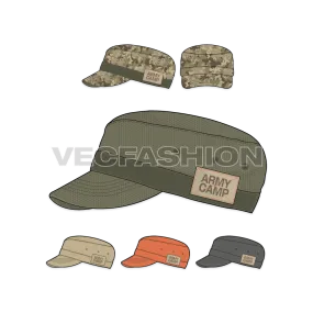 Olive Green Army Cap