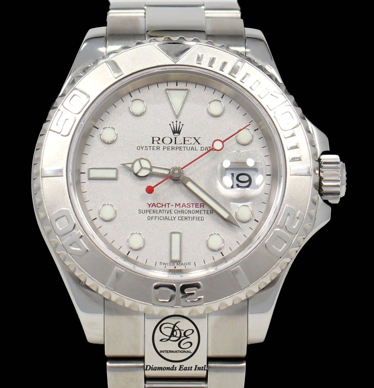 Rolex Yacht-Master 40mm Platinum Bezel 16622 BOX/PAPERS